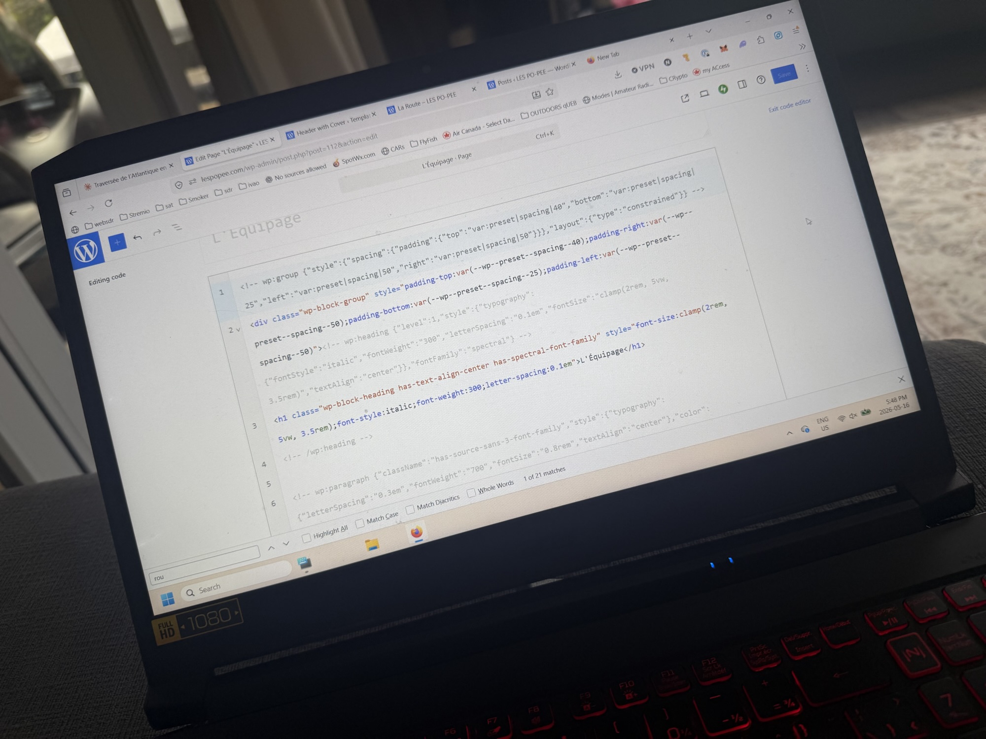 Blog opérationnel